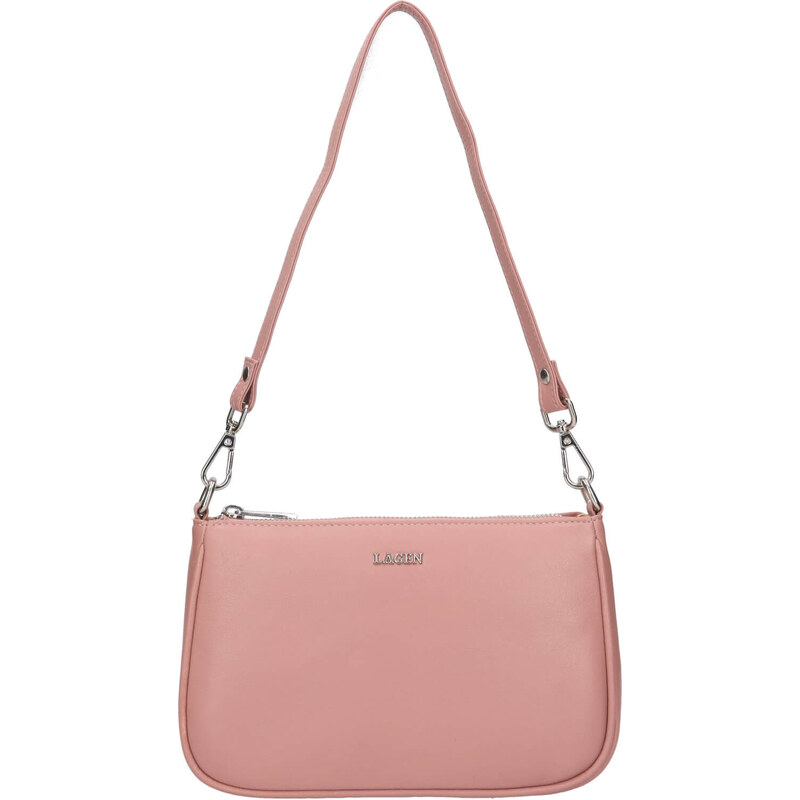 Dámská crossbody kabelka Lagen Fialet - růžová 107480129