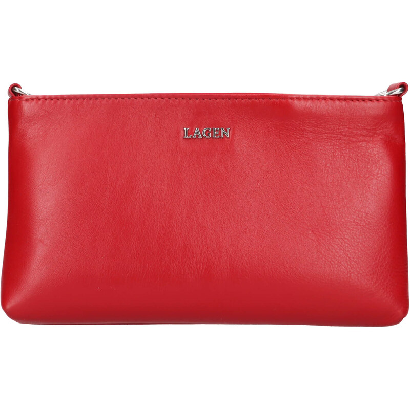Menší dámská crossbody kabelka Lagen Polia - červená 107480132