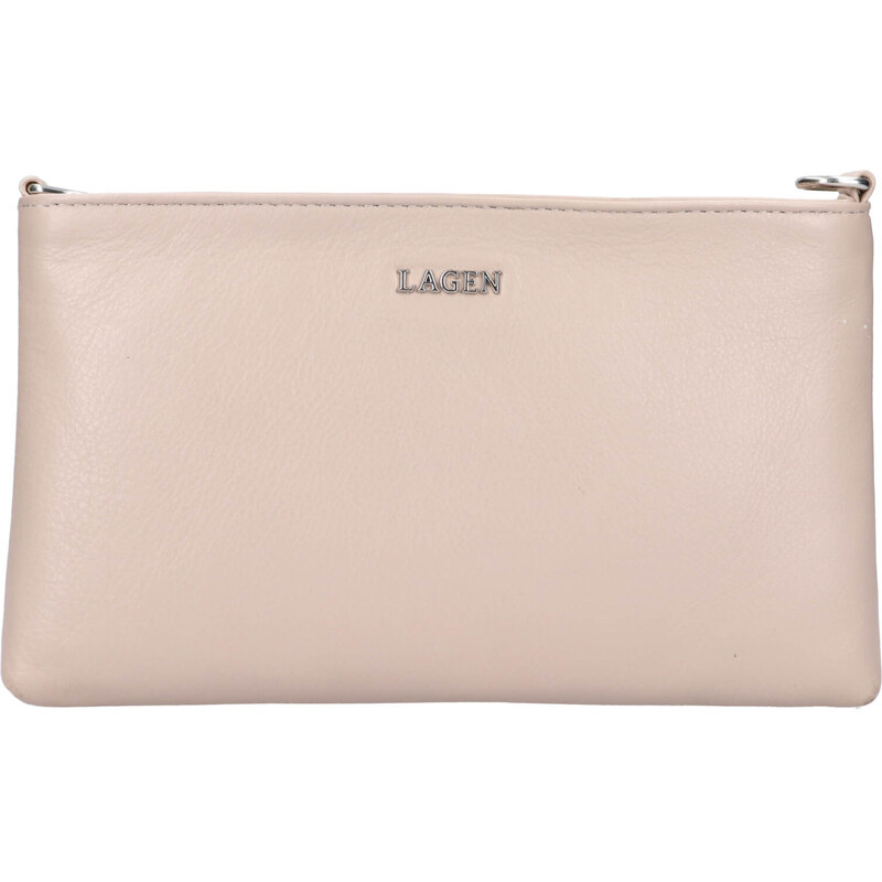 Menší dámská crossbody kabelka Lagen Polia - béžová 107480131