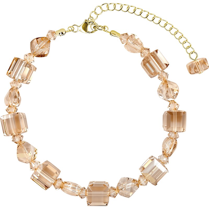 ELENYS Royal Fashion stříbrný pozlacený náramek Swarovski DBS0147-001-WG