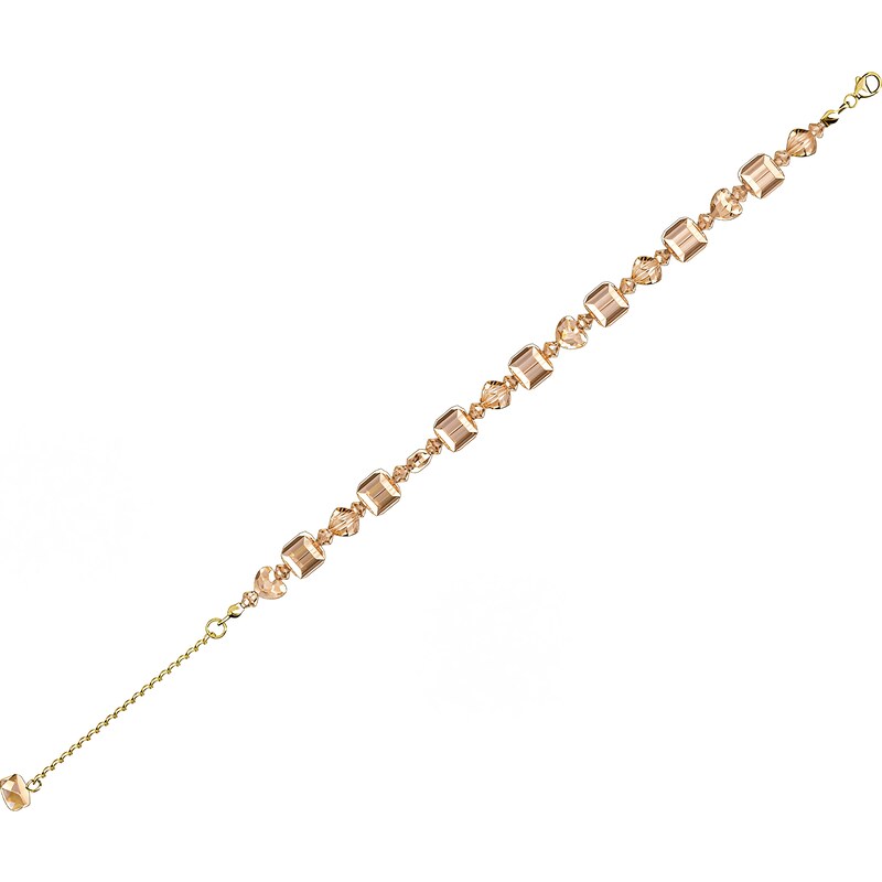 ELENYS Royal Fashion stříbrný pozlacený náramek Swarovski DBS0147-001-WG