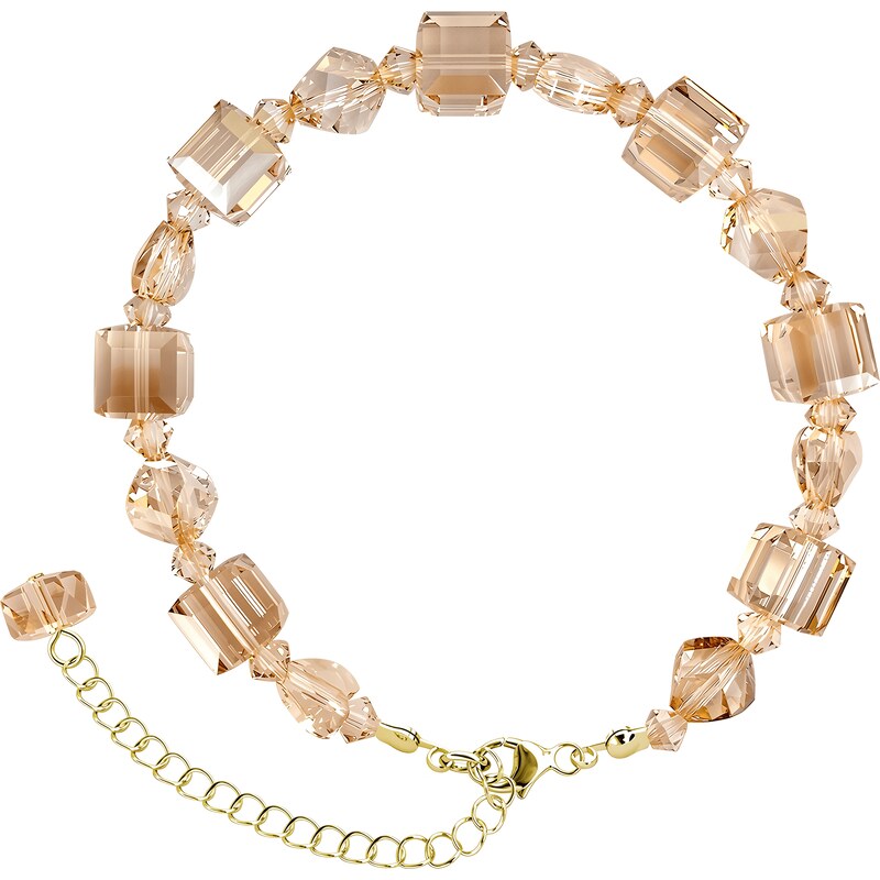 ELENYS Royal Fashion stříbrný pozlacený náramek Swarovski DBS0147-001-WG