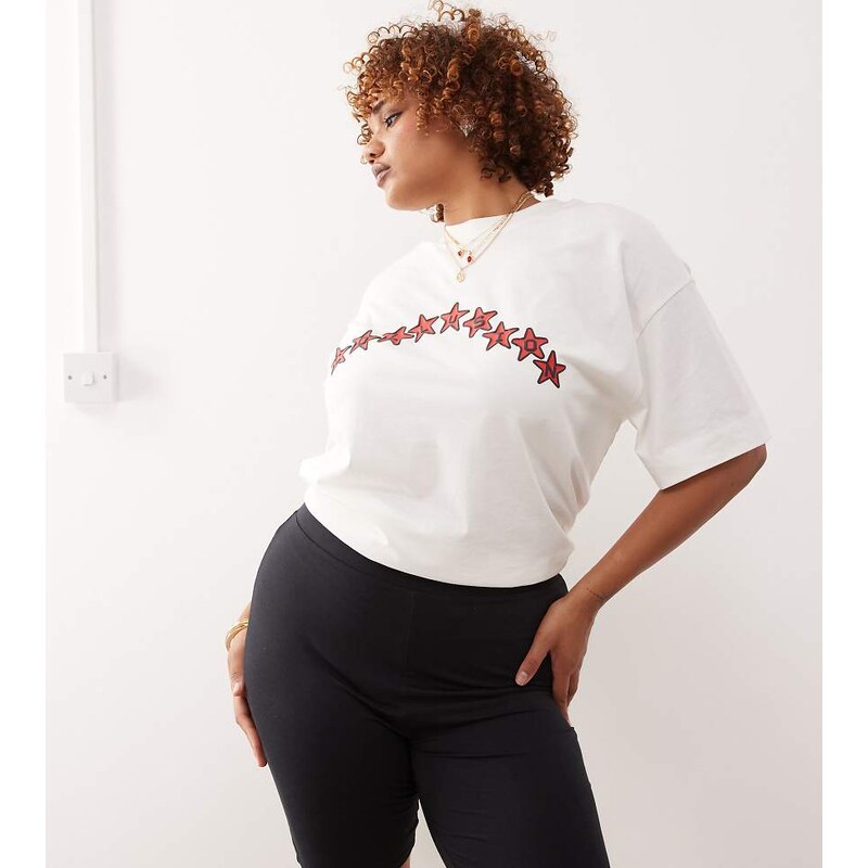 COLLUSION Plus legging short in black