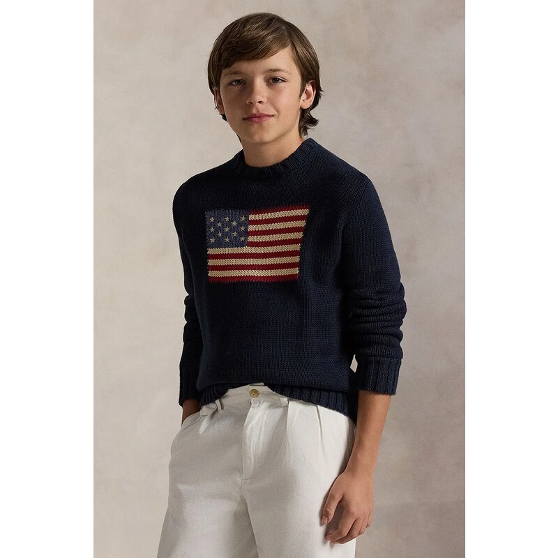 Polo Ralph Lauren Dětský bavlněný svetr Polo Ralph Lauren