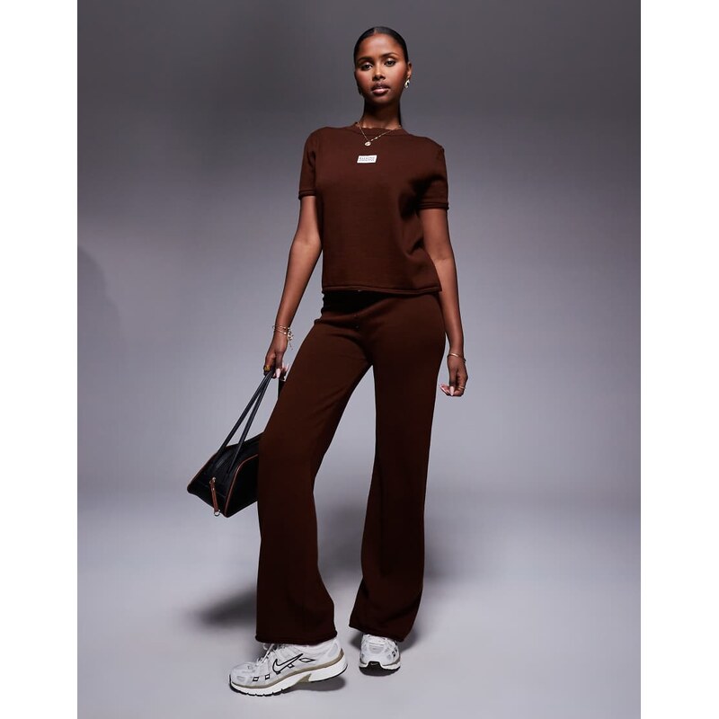 ASOS Weekend Collective Weekend Collective co-ord knitted wide leg 107496311