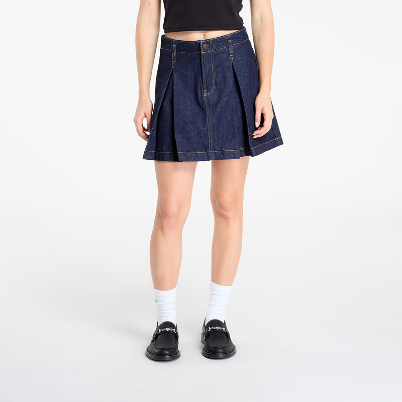 Sukně Calvin Klein Jeans Pleated Denim Skirt Blue 26