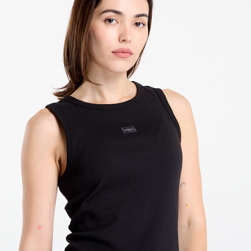 Tílko Calvin Klein Jeans A - Woven Label 2X2 Tank Top Black XS