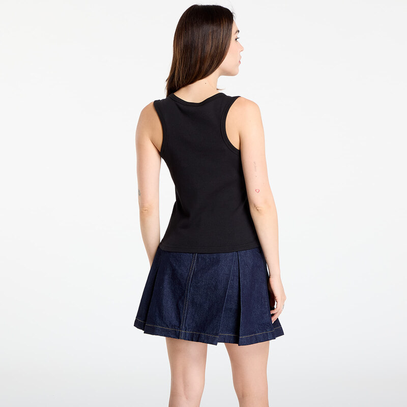 Tílko Calvin Klein Jeans A - Woven Label 2X2 Tank Top Black XS