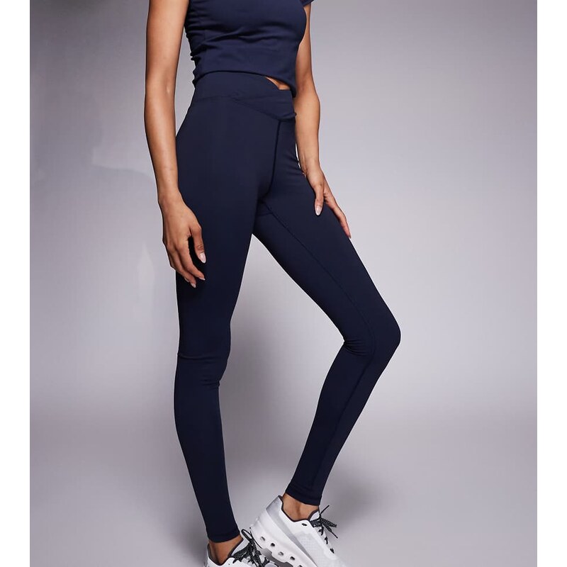 4505 Tall Icon soft touch wrap waist yoga legging in midnight navy 113264097
