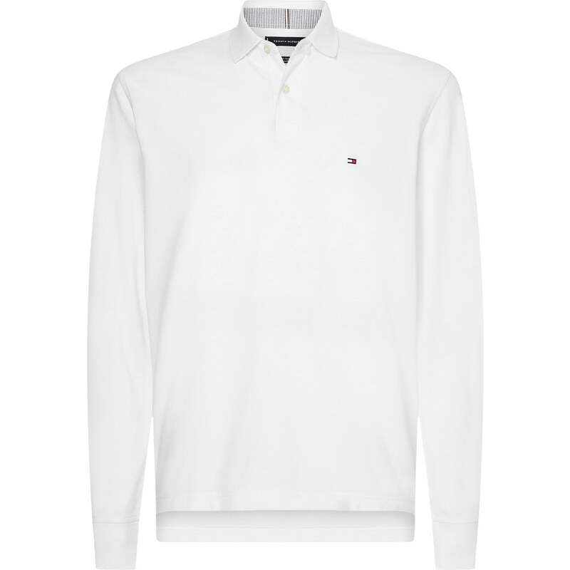 TOMMY HILFIGER Tričko 1985 REGULAR LS POLO bílá