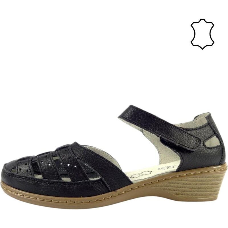 Aurelia kožená letní obuv LR62354 black 85293601