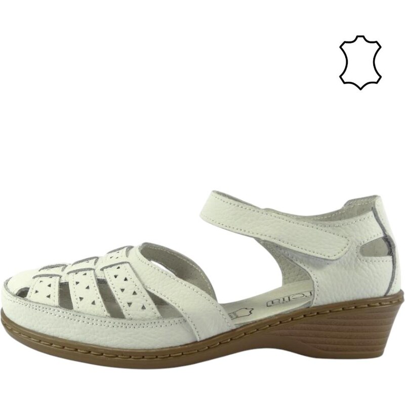 Aurelia kožená letní obuv LR62354 white 107497012