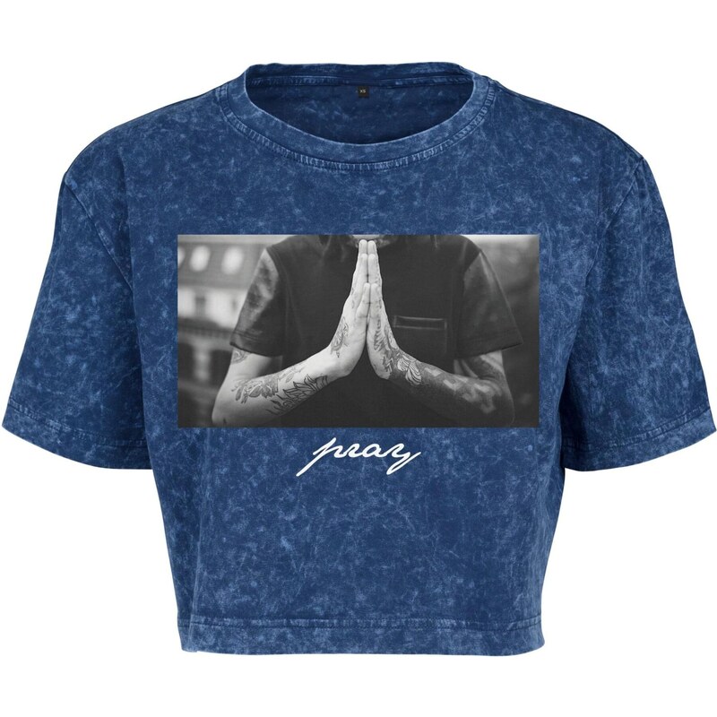 Mister Tee Tričko Pray tmavě modrá / šedá / černá 115094382