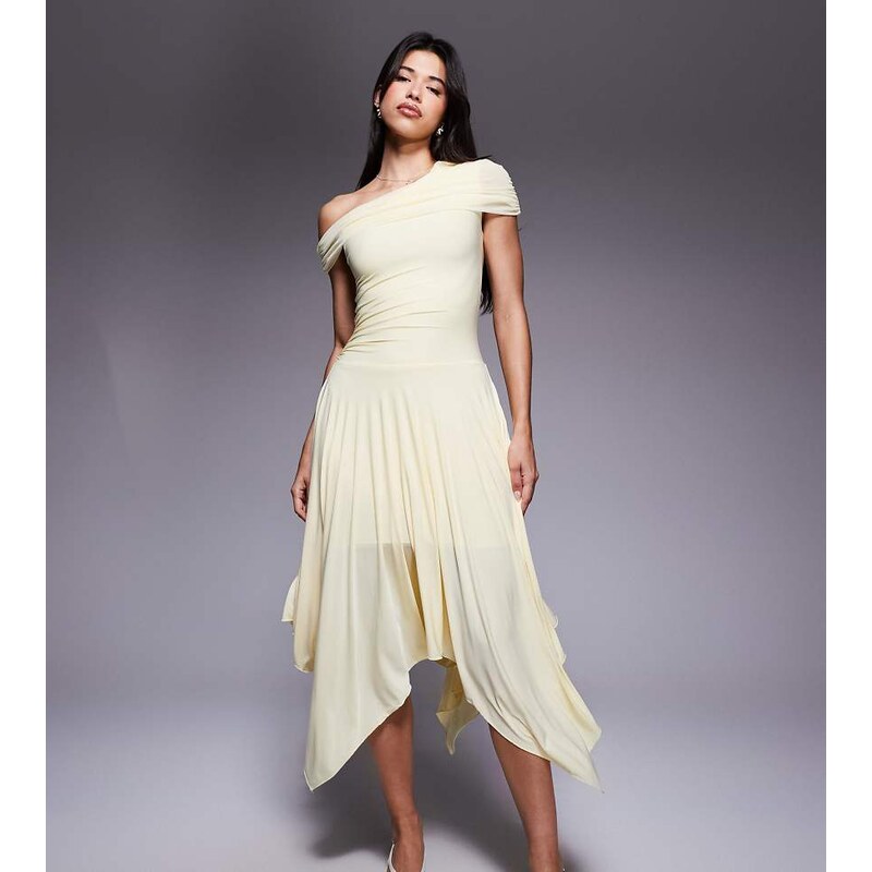 Kaiia exclusive double layered slinky asymmetric drape detail drop 109848599
