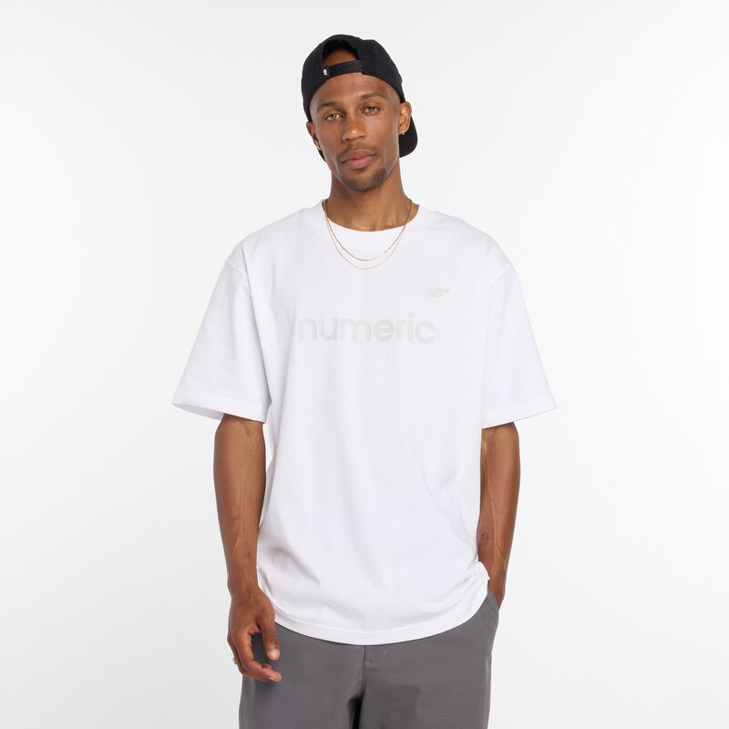 Pánské tričko New Balance Numeric MT51955WT – bílé