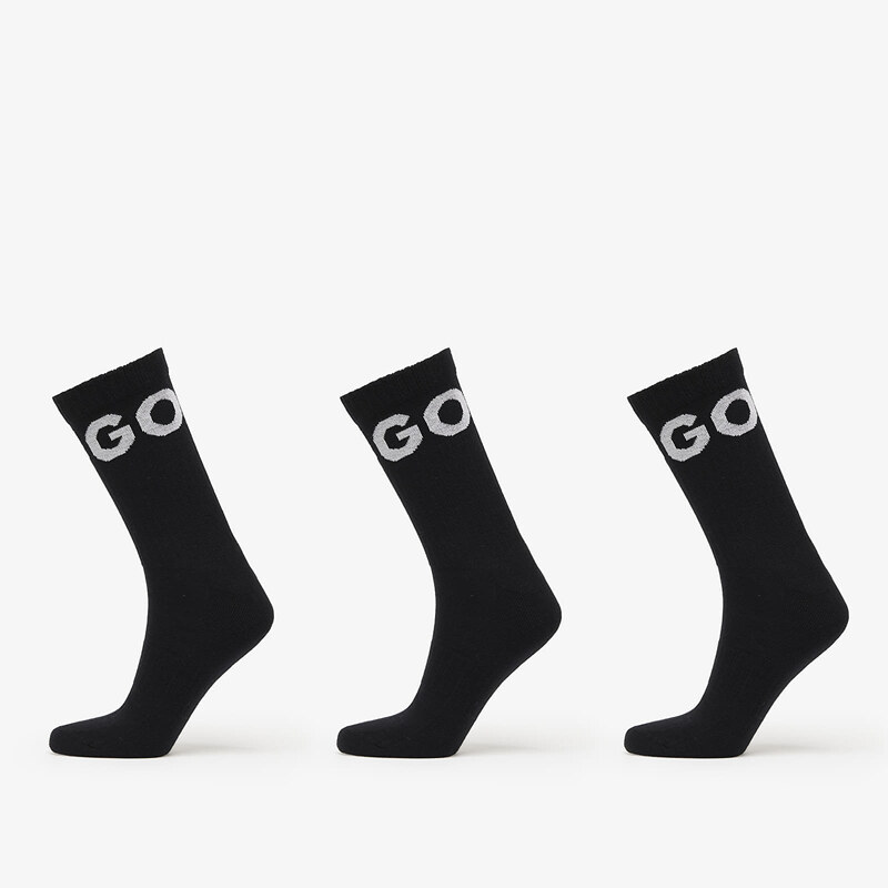 Ponožky Hugo Boss Men-H-3-Pack Qs Iconic Cc Black 39-42
