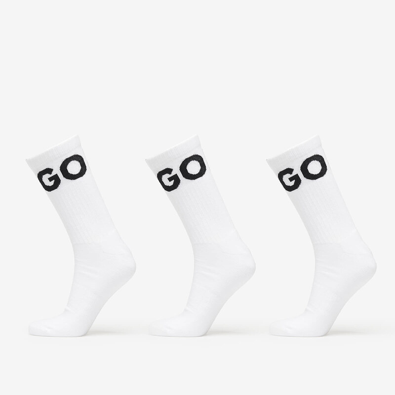 Ponožky Hugo Boss Men-H-3-Pack Qs Iconic Cc White 43-46