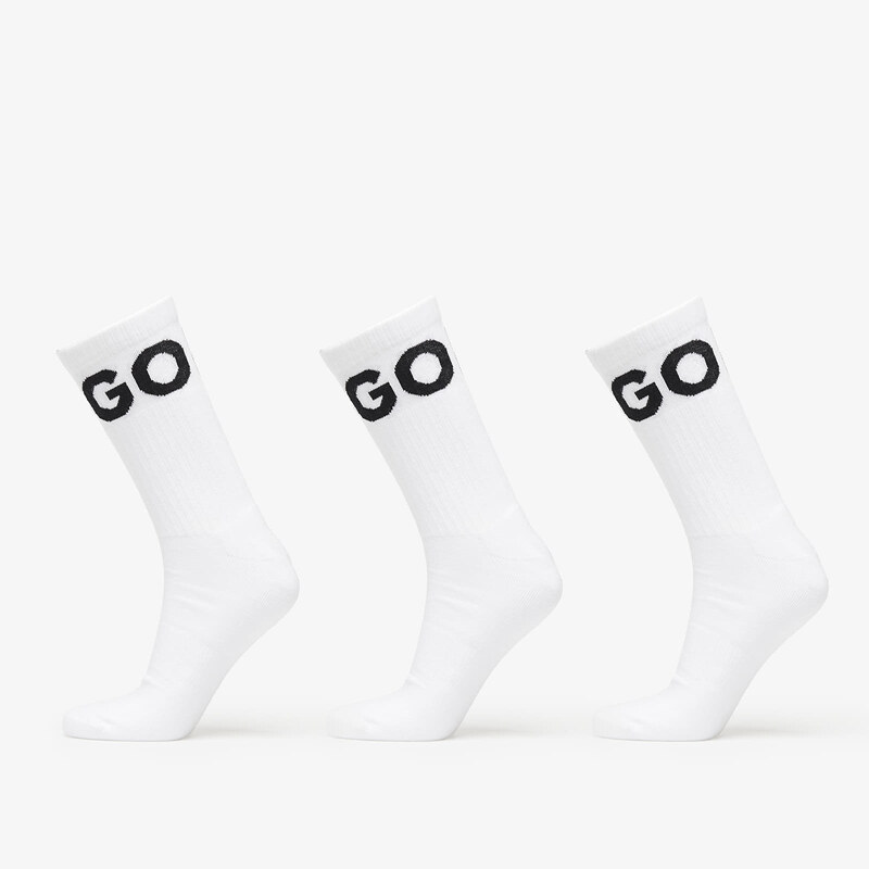 Ponožky Hugo Boss Men-H-3-Pack Qs Iconic Cc White 43-46