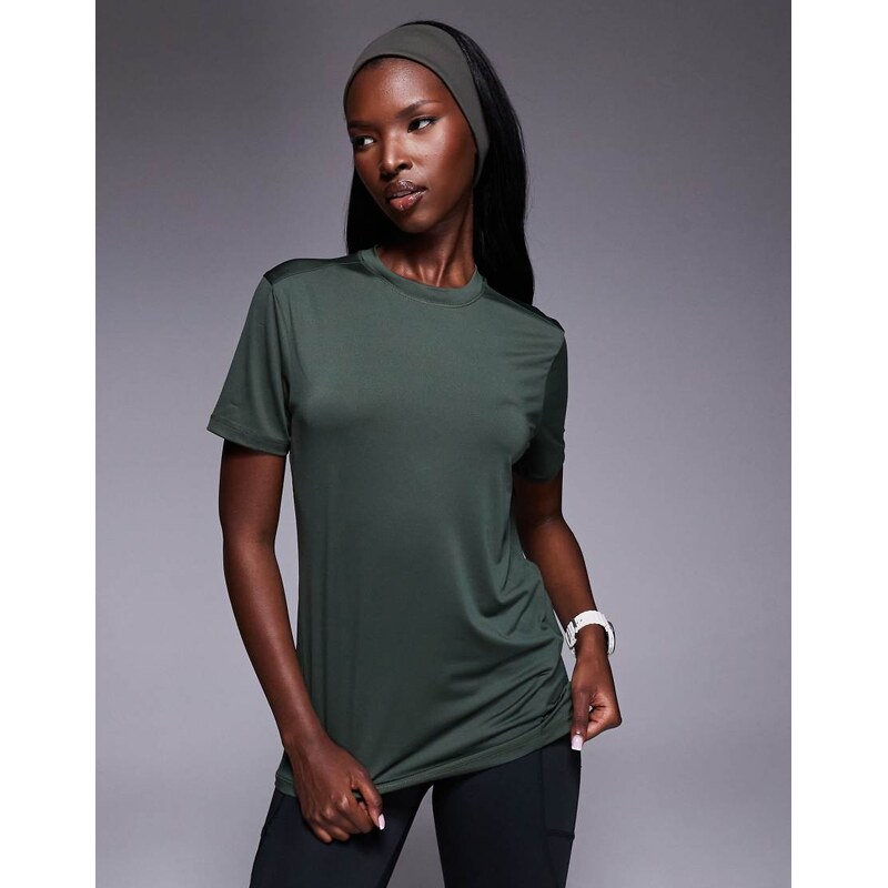 4505 Icon active quick dry performance t-shirt in dark green 107514449