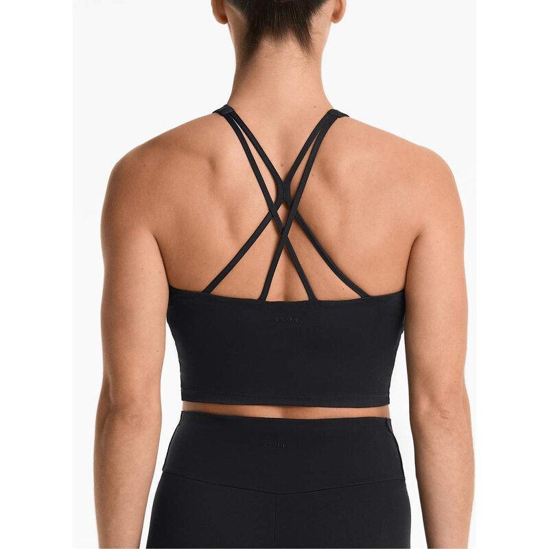 OYSHO Comfortlux strap tank top with cups in black