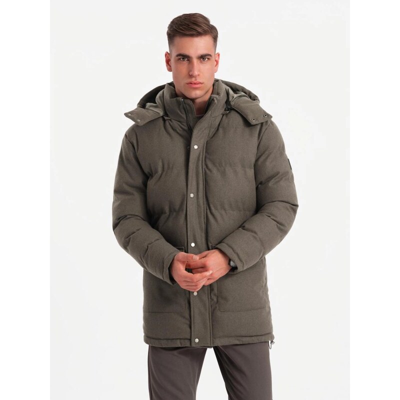 Ombre Clothing Nadčasová prošívaná pánská bunda V4 JALJ-0217