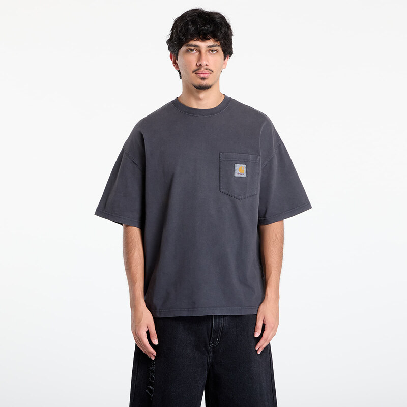 Tričko Carhartt WIP S/S Hudson Pocket T-Shirt UNISEX Black Chalk