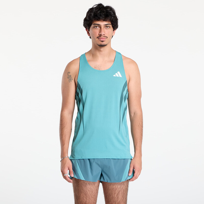 adidas Performance Tílko adidas Adizero Archive Top Powder Teal XL