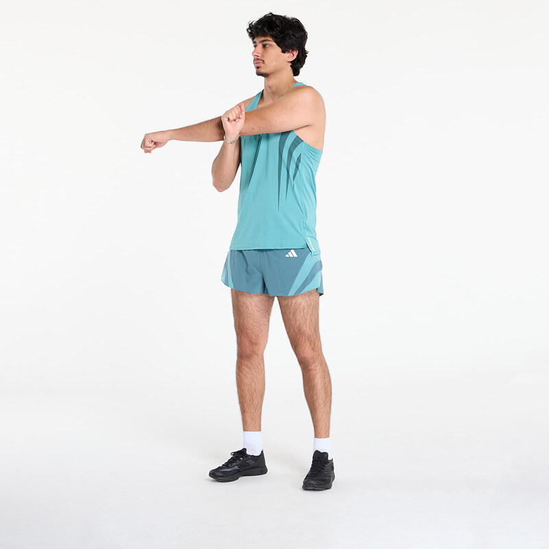 adidas Performance Tílko adidas Adizero Archive Top Powder Teal XL