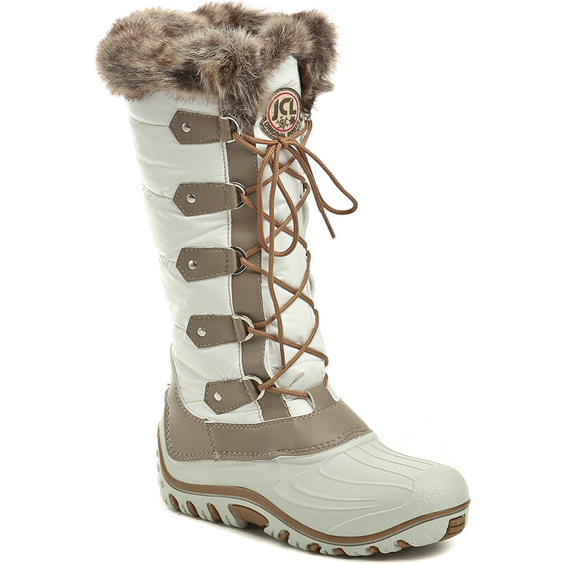 Jacalu 8503.1 bílé dámské zimní boty