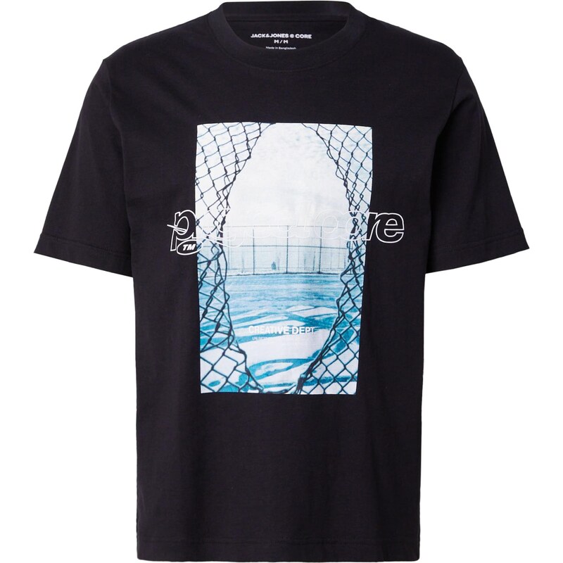 JACK & JONES Tričko JCOUNION světlemodrá / tmavě modrá / černá /