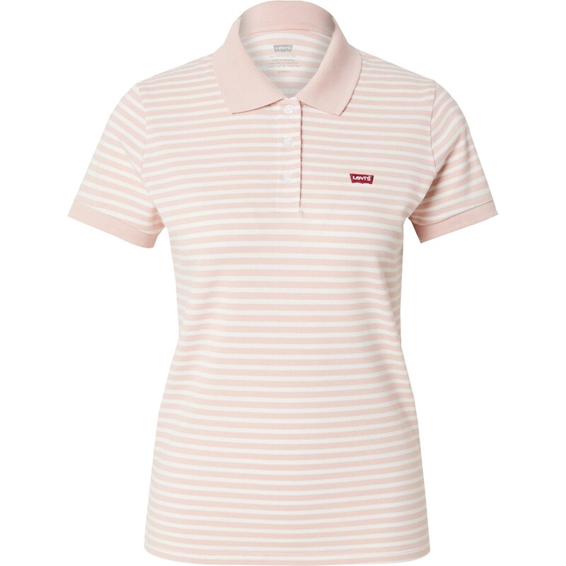 LEVIS  Tričko Slim Polo Shirt růžová / bílá