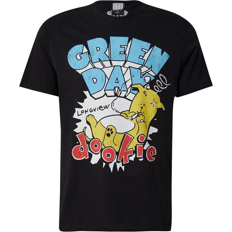 AMPLIFIED Tričko GREENDAY DOOKIE LONGVIEW nebeská modř / tmavě žlutá / 107518386