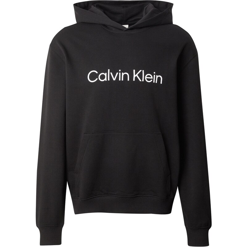 Calvin Klein Mikina Logo černá / bílá