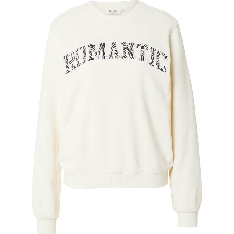 ONLY Mikina ONLFREDERIKKA černá / offwhite
