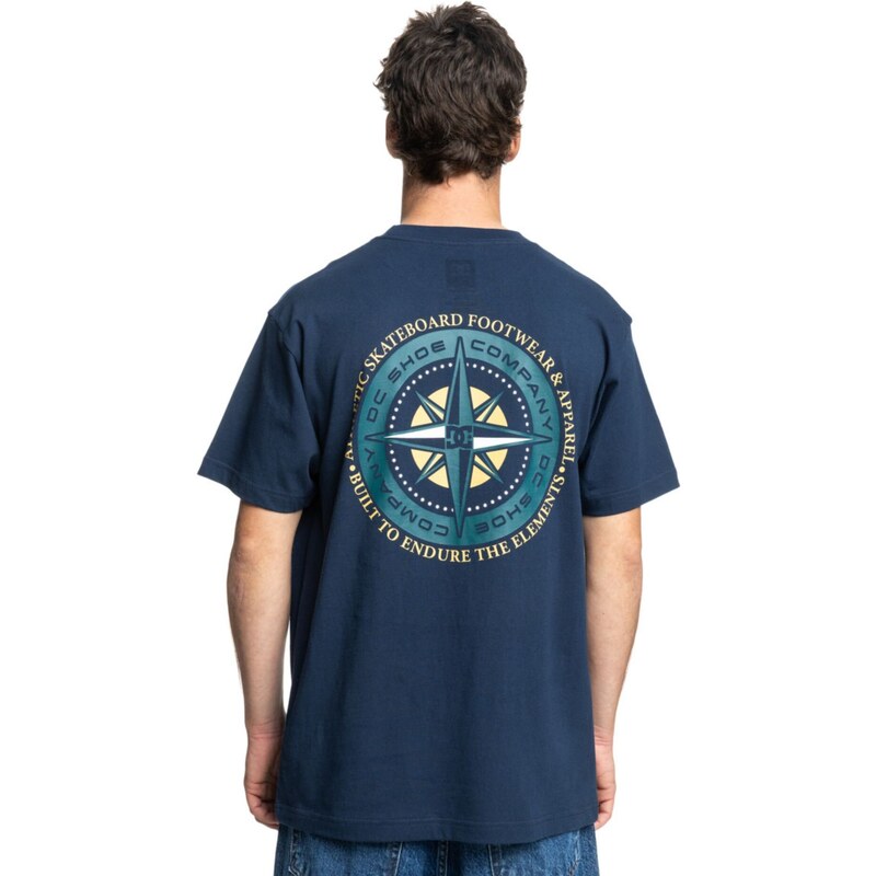 Dc shoes pánské tričko True North Lhss Dress Blues | Modrá