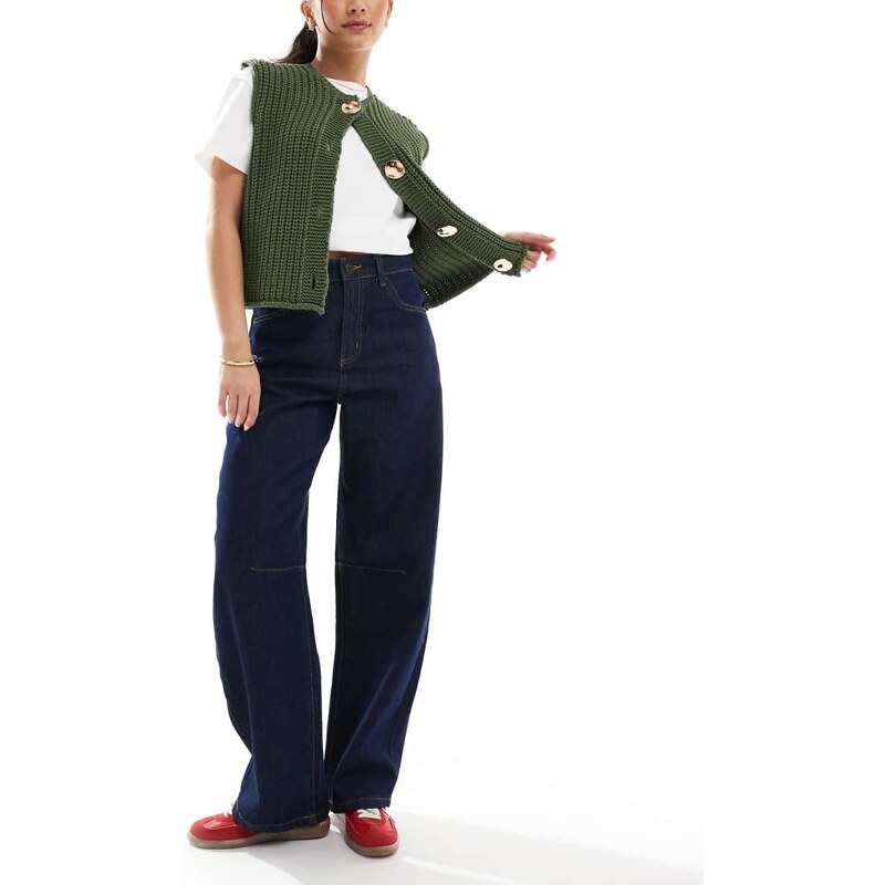 Cotton On barrel jean in indigo-Blue