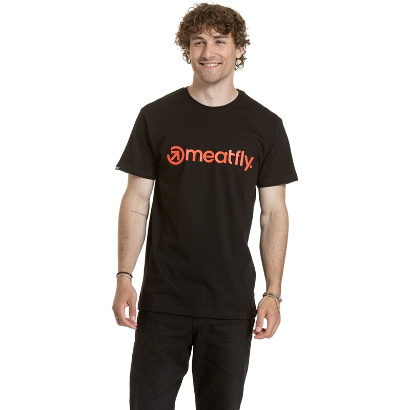 Meatfly pánské tričko Joe Red / Black | Červená | 100% bavlna