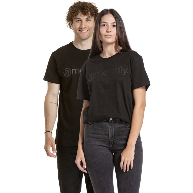 Meatfly pánské tričko Joe Black / Black | Černá | 100% bavlna