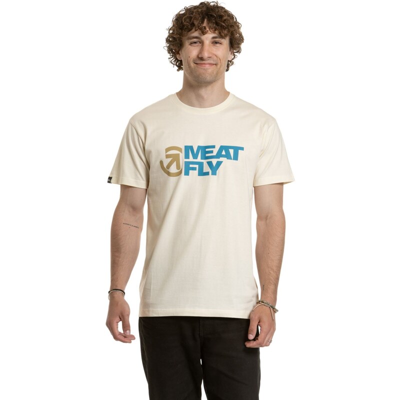 Meatfly pánské tričko Revital Blanc | Bílá | 100% bavlna