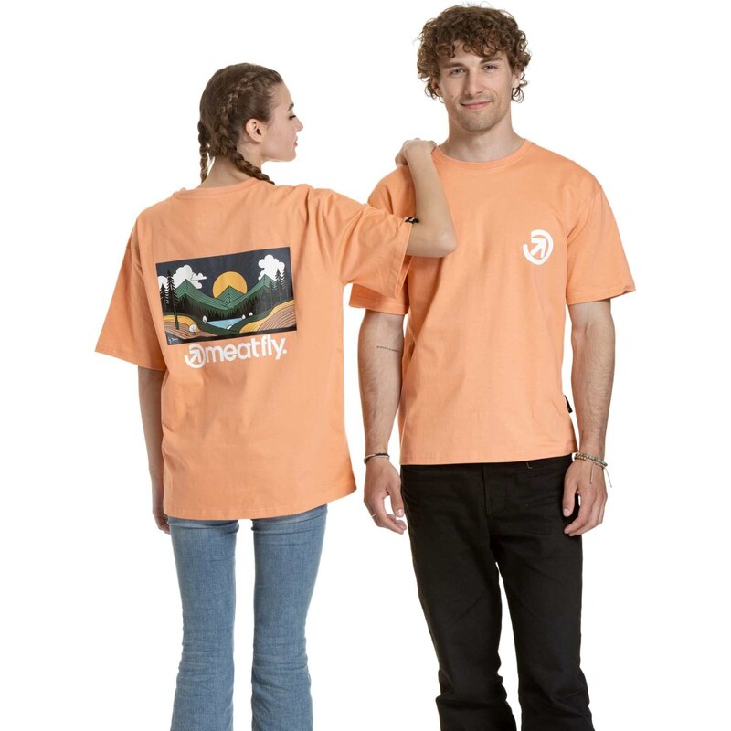 Meatfly unisex tričko Cachuma Coral Mountains | Růžová | 100%