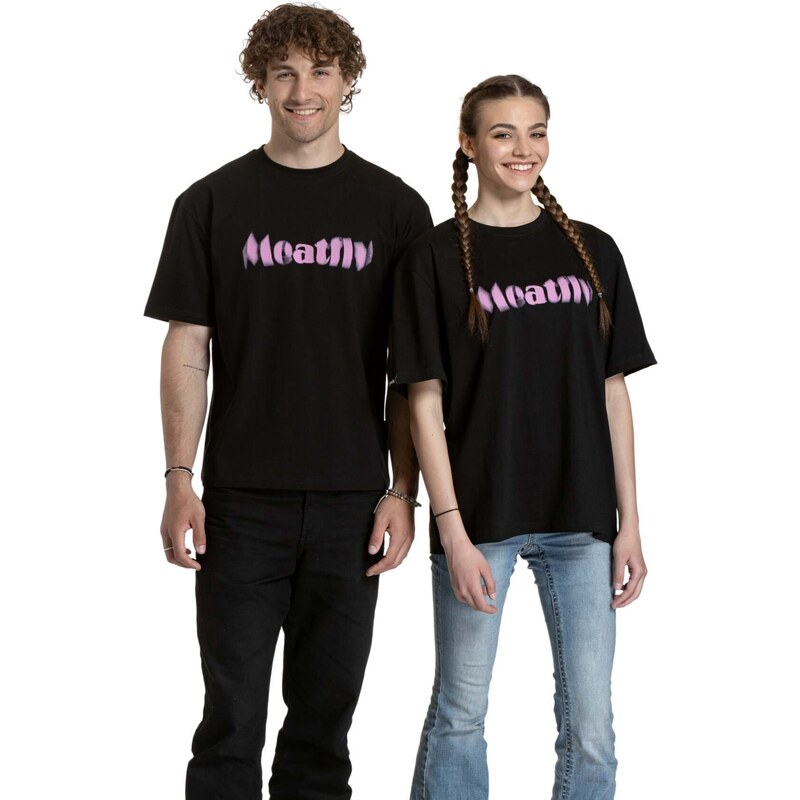 Meatfly unisex tričko Domes Black Blured | Černá | 100% bavlna