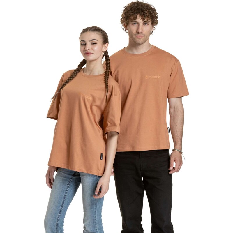 Meatfly unisex tričko Minimal Cork | Hnědá | 100% bavlna