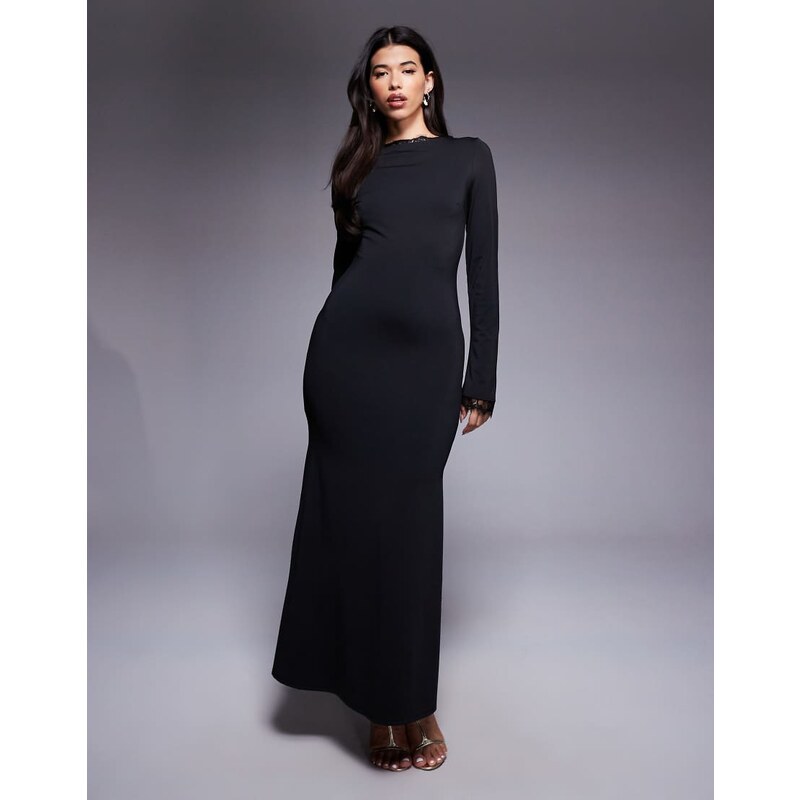 Daska maxi dress with lace detail in black 115184243