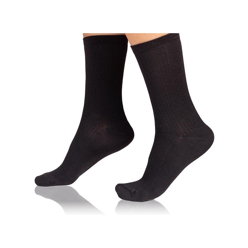 Bellinda FANCY RIB MODAL SOCKS - Womens modal socks - black