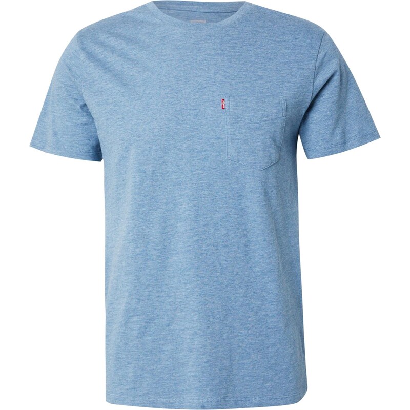 LEVIS  Tričko Classic Pocket Tee modrá džínovina