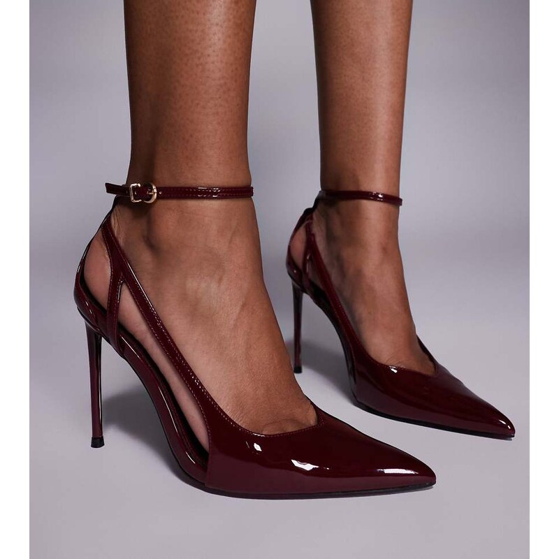 Simmi Wide Fit Simmi London Mandisa Wide Fit mesh heeled shoes in 107610564