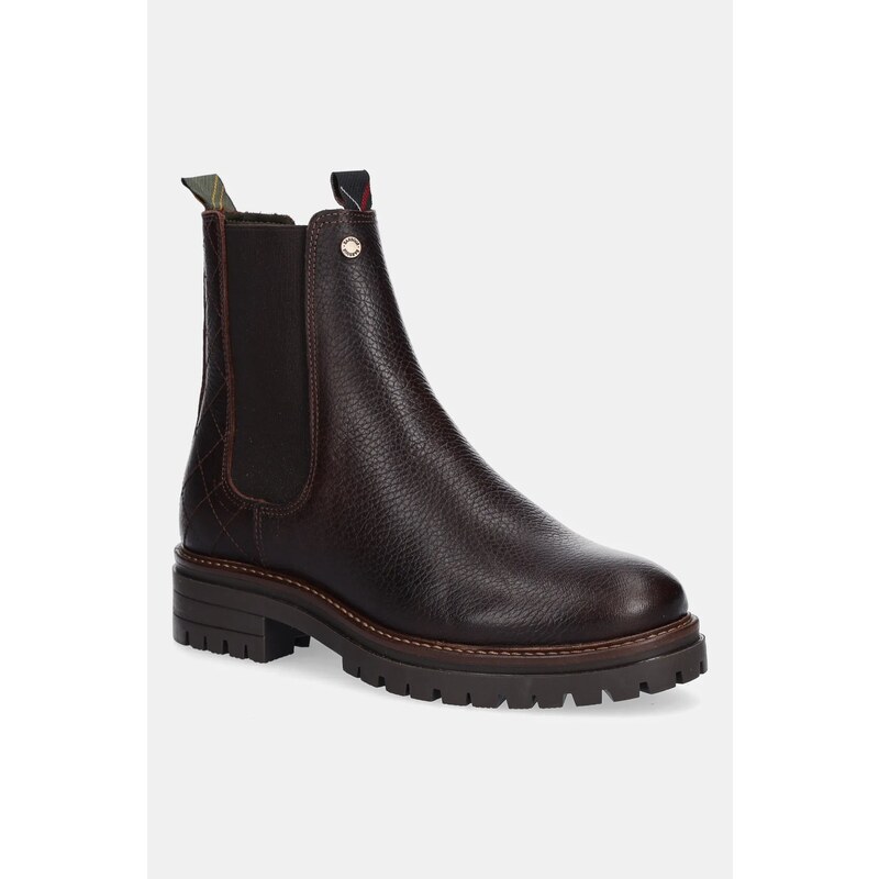 Barbour Kožené kotníkové boty Barbour Evie