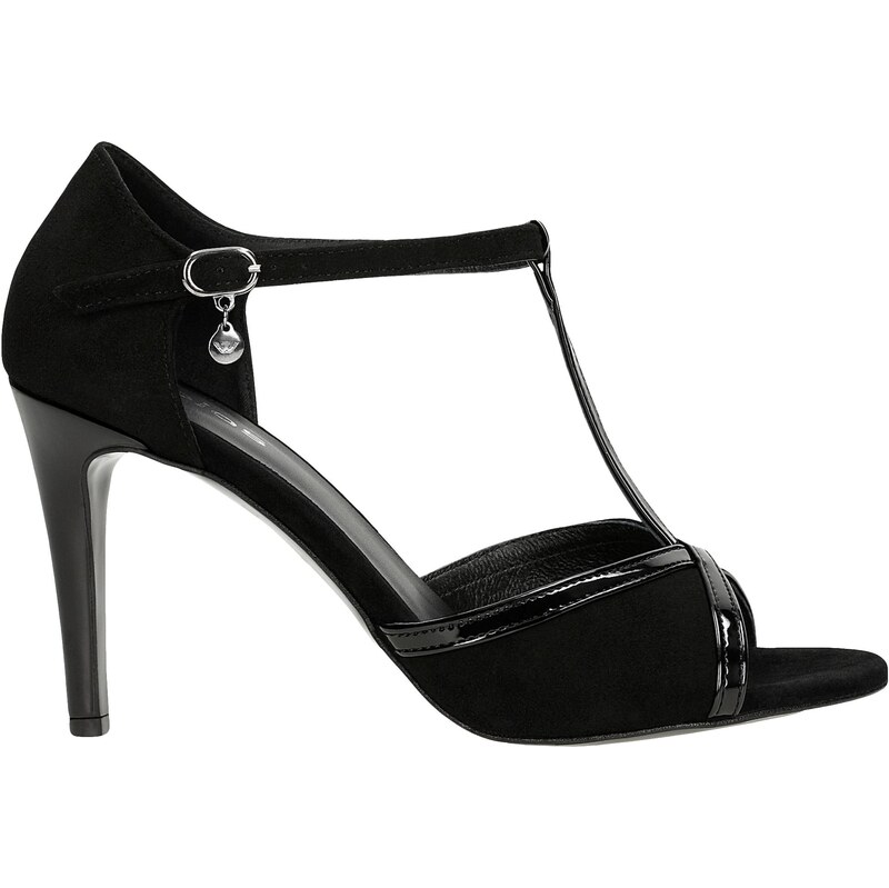 Wojas Kvalitní Černé Dámské Sandály S Vysokým Podpatkem