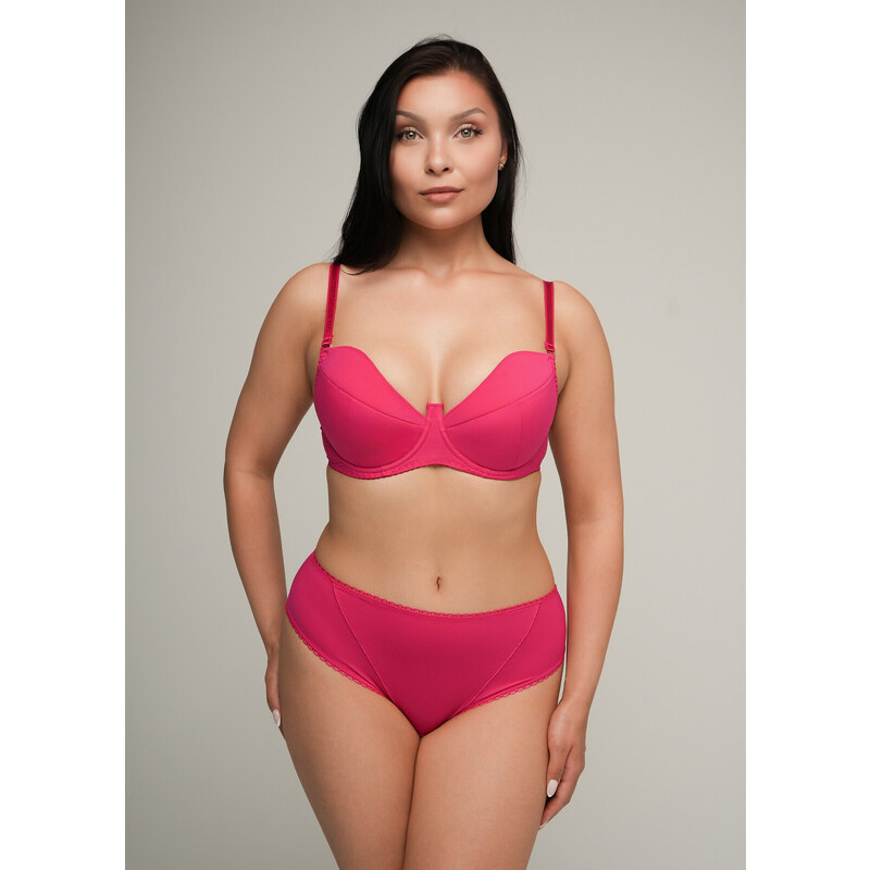 Ava 2204 Fuchsiová push-up podprsenka 107539330