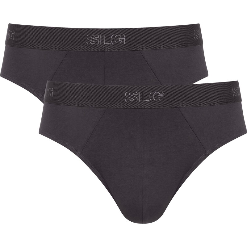 Slipy sloggi SLG Base Brief 2PACK 3828 - CHARCOAL